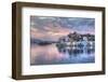 Sunrise, buildings at Harbour Entrance, Kastellorizo (Megisti) Island, Dodecanese Group-Richard Maschmeyer-Framed Photographic Print