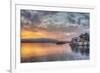 Sunrise, buildings at Harbour Entrance, Kastellorizo (Megisti) Island, Dodecanese Group-Richard Maschmeyer-Framed Photographic Print