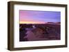 Sunrise Casts a Red Pink Hue on Rocks of a Beach Looking Towards Nugget Point-Eleanor-Framed Photographic Print