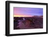 Sunrise Casts a Red Pink Hue on Rocks of a Beach Looking Towards Nugget Point-Eleanor-Framed Photographic Print