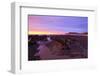 Sunrise Casts a Red Pink Hue on Rocks of a Beach Looking Towards Nugget Point-Eleanor-Framed Photographic Print