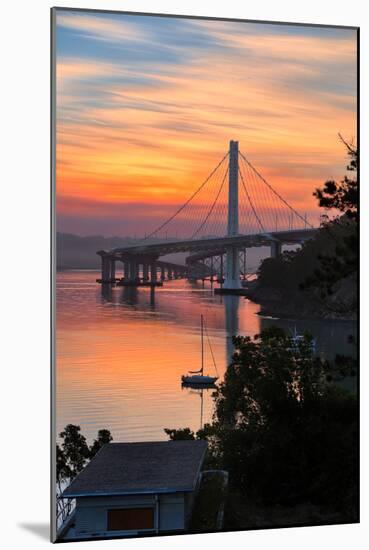 Sunrise Clouds, East Span of the Bay Bridge, San Francisco, California-Vincent James-Mounted Photographic Print