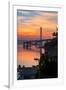 Sunrise Clouds, East Span of the Bay Bridge, San Francisco, California-Vincent James-Framed Photographic Print