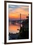 Sunrise Clouds, East Span of the Bay Bridge, San Francisco, California-Vincent James-Framed Photographic Print