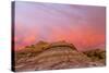 Sunrise Clouds over Badlands, Theodore Roosevelt National Park, North Dakota, USA-Chuck Haney-Stretched Canvas