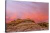 Sunrise Clouds over Badlands, Theodore Roosevelt National Park, North Dakota, USA-Chuck Haney-Stretched Canvas