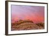 Sunrise Clouds over Badlands, Theodore Roosevelt National Park, North Dakota, USA-Chuck Haney-Framed Photographic Print