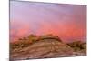 Sunrise Clouds over Badlands, Theodore Roosevelt National Park, North Dakota, USA-Chuck Haney-Mounted Photographic Print