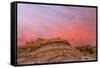 Sunrise Clouds over Badlands, Theodore Roosevelt National Park, North Dakota, USA-Chuck Haney-Framed Stretched Canvas