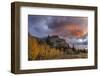 Sunrise clouds over Bear Mountain in Glacier National Park, Montana, USA-Chuck Haney-Framed Photographic Print