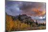 Sunrise clouds over Bear Mountain in Glacier National Park, Montana, USA-Chuck Haney-Mounted Photographic Print