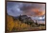 Sunrise clouds over Bear Mountain in Glacier National Park, Montana, USA-Chuck Haney-Framed Photographic Print
