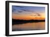 Sunrise Clouds Reflect into Nine Mile Pond in Everglades NP, Florida-Chuck Haney-Framed Photographic Print