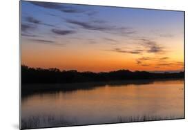 Sunrise Clouds Reflect into Nine Mile Pond in Everglades NP, Florida-Chuck Haney-Mounted Photographic Print