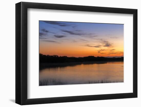 Sunrise Clouds Reflect into Nine Mile Pond in Everglades NP, Florida-Chuck Haney-Framed Photographic Print