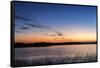 Sunrise Clouds Reflect into Nine Mile Pond in Everglades NP, Florida-Chuck Haney-Framed Stretched Canvas