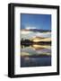 Sunrise clouds reflecting into Sprague Lake in Rocky Mountain National Park, Colorado, USA-Chuck Haney-Framed Photographic Print