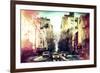 Sunrise Colors NYC-Philippe Hugonnard-Framed Giclee Print