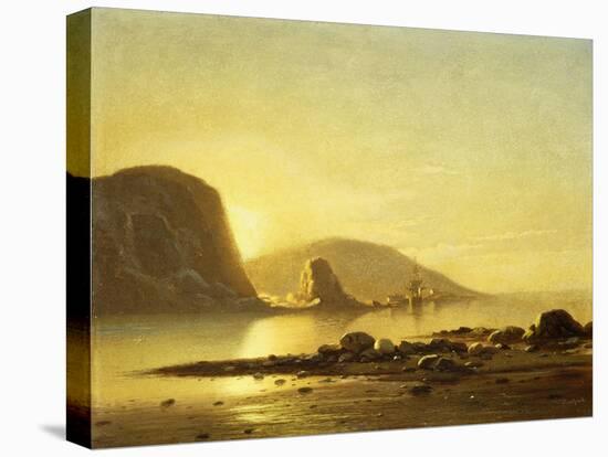 Sunrise Cove-William Bradford-Stretched Canvas