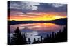 Sunrise, Crater Lake National Park, Oregon, USA, Lake, National Park, National Park-Michel Hersen-Stretched Canvas