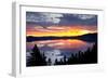 Sunrise, Crater Lake National Park, Oregon, USA, Lake, National Park, National Park-Michel Hersen-Framed Photographic Print