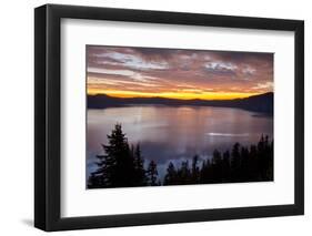 Sunrise, Crater Lake National Park, Oregon, USA-Michel Hersen-Framed Photographic Print