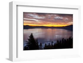 Sunrise, Crater Lake National Park, Oregon, USA-Michel Hersen-Framed Photographic Print