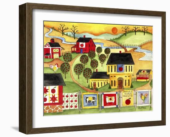 Sunrise Farm Apple Quilts 4 Sale Cheryl Bartley-Cheryl Bartley-Framed Giclee Print