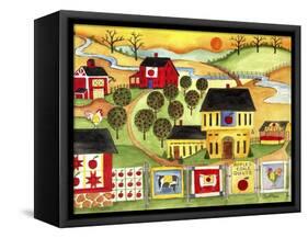 Sunrise Farm Apple Quilts 4 Sale Cheryl Bartley-Cheryl Bartley-Framed Stretched Canvas