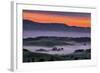 Sunrise Fire over Petaluma Hills, Sonoma County, Bay Area-Vincent James-Framed Photographic Print