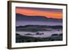 Sunrise Fire over Petaluma Hills, Sonoma County, Bay Area-Vincent James-Framed Photographic Print