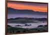 Sunrise Fire over Petaluma Hills, Sonoma County, Bay Area-Vincent James-Framed Photographic Print