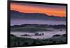 Sunrise Fire over Petaluma Hills, Sonoma County, Bay Area-Vincent James-Framed Photographic Print