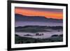 Sunrise Fire over Petaluma Hills, Sonoma County, Bay Area-Vincent James-Framed Photographic Print