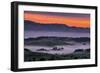 Sunrise Fire over Petaluma Hills, Sonoma County, Bay Area-Vincent James-Framed Premium Photographic Print