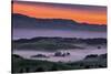 Sunrise Fire over Petaluma Hills, Sonoma County, Bay Area-Vincent James-Stretched Canvas