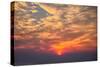 Sunrise Fireball - Smokey Clouds Over San Francisco-Vincent James-Stretched Canvas