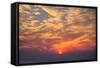 Sunrise Fireball - Smokey Clouds Over San Francisco-Vincent James-Framed Stretched Canvas