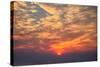Sunrise Fireball - Smokey Clouds Over San Francisco-Vincent James-Stretched Canvas