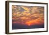 Sunrise Fireball - Smokey Clouds Over San Francisco-Vincent James-Framed Photographic Print