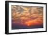 Sunrise Fireball - Smokey Clouds Over San Francisco-Vincent James-Framed Photographic Print