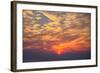 Sunrise Fireball - Smokey Clouds Over San Francisco-Vincent James-Framed Photographic Print