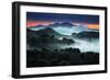 Sunrise Fog Landscape, Oakland, East Bay Hills San Francisco-Vincent James-Framed Photographic Print