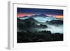 Sunrise Fog Landscape, Oakland, East Bay Hills San Francisco-Vincent James-Framed Photographic Print