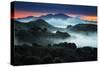 Sunrise Fog Landscape, Oakland, East Bay Hills San Francisco-Vincent James-Stretched Canvas