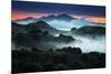 Sunrise Fog Landscape, Oakland, East Bay Hills San Francisco-Vincent James-Mounted Photographic Print