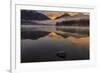 Sunrise fog on Holland Lake in the Flathead National Forest, Montana, USA-Chuck Haney-Framed Photographic Print