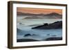 Sunrise Fog Through the Hills of Sonoma Valley, Petaluma California-Vincent James-Framed Photographic Print