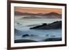 Sunrise Fog Through the Hills of Sonoma Valley, Petaluma California-Vincent James-Framed Photographic Print