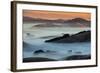 Sunrise Fog Through the Hills of Sonoma Valley, Petaluma California-Vincent James-Framed Photographic Print